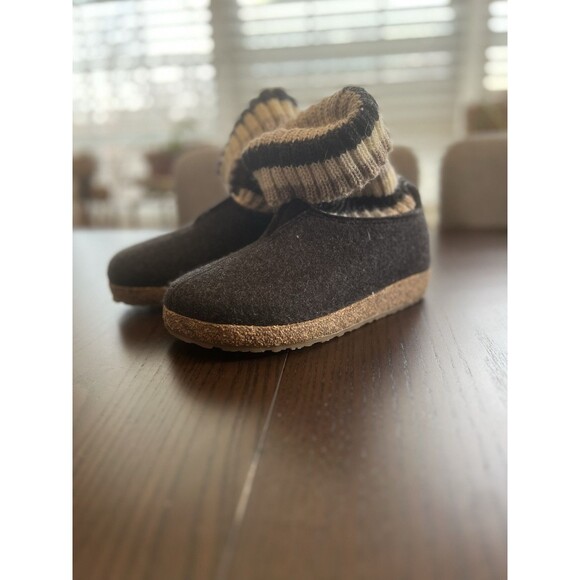 Haflinger Black and Brown Ankle Booties - Picture 2 of 11